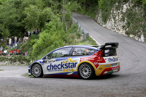 Luca Pedersoli, Matteo Romano (Citroen C4 WRC, #1);