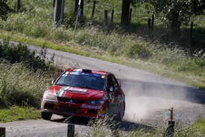 28 SCATTOLON Giacomo and ZANINI Paolo MITSUBISHI Lancer Evo IX action during the 2016 European Rally Championship ERC Ypres Rally, from June 23 to 25 at Ypres, Belgium - Photo Gregory Lenormand / DPPI