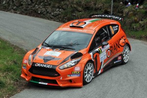 Simone Campedelli, Pietro Elia Ometto (Ford Fiesta R5 #3, Orange1 Racing);