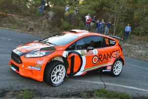 Simone Campedelli, Pietro Elia Ometto (Ford Fiesta R5 #102, Orange1 Racing)